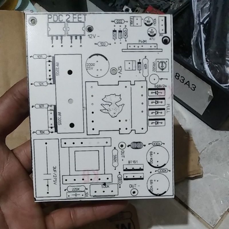 PCB setrum PDC 2fet fiber fr4