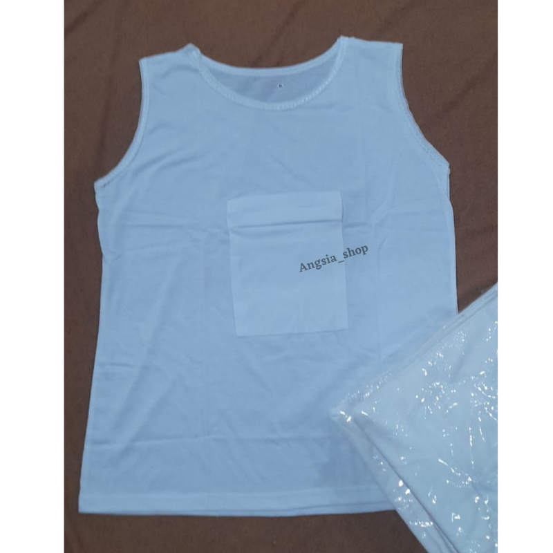 DALAMAN SINGLET WANITA BAJU HAJI DAN UMROH / SINGLET KANTONG WANITA / Singlet Renda Saku Satu / Perlengkapan Haji Dan Umroh Wanita