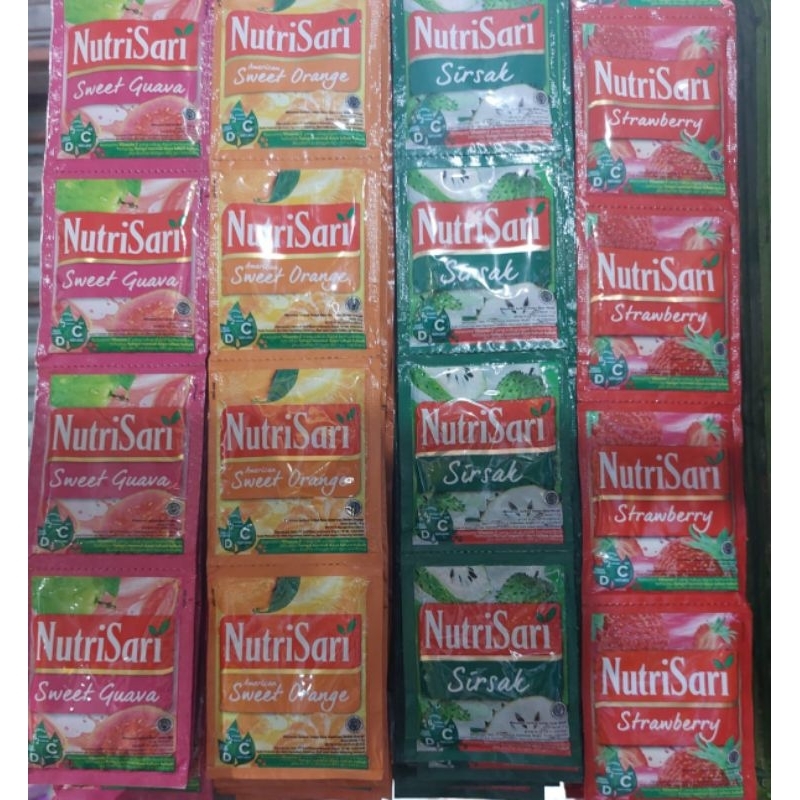 

Nutrisari Aneka Rasa Varian Lengkap Rentengan Rencengan Isi 10 Sachet Pcs 14 Gr