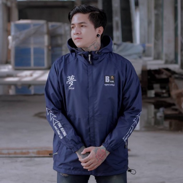 Jaket Casual The Bojiel Od Dreams Navy Jaket Outdoor Jaket Windbreakers