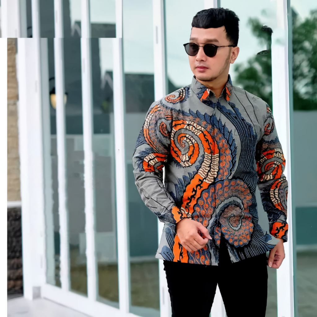 Baju Kemeja Batik Pria Dewasa Murah Lengan Panjang Modern Kondangan Mewah Premium