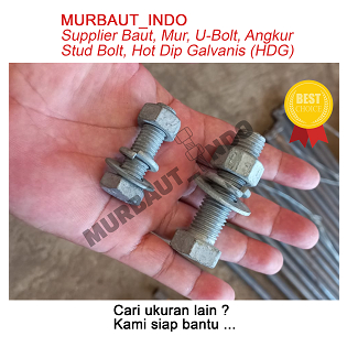 BAUT MUR BAJA 8.8 M12x100 FULL DRAT HOT DIP GALVANIS (HDG)