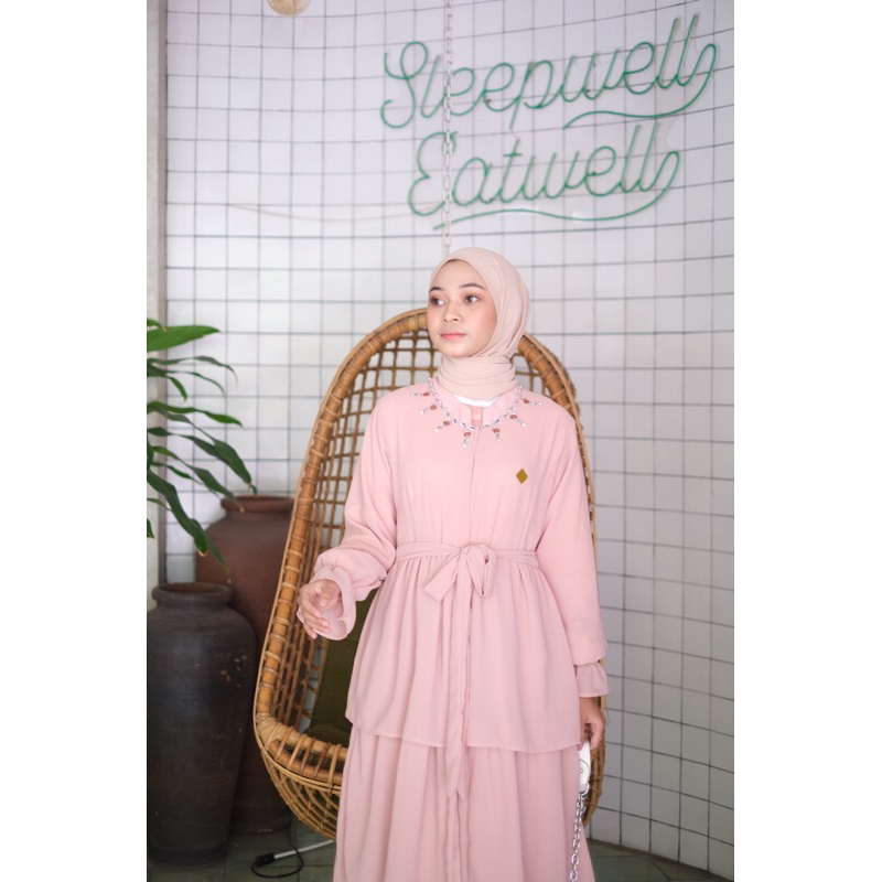 Fitrya dress | abaya | gamis muslim | sarimbit lebaran | premium | po preorder