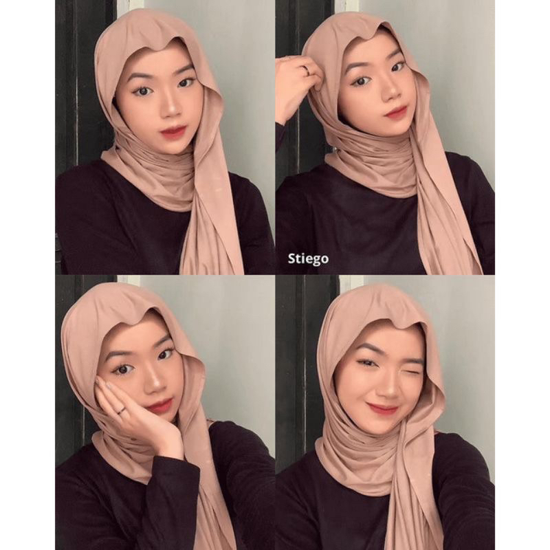 Pasmina Jersi Oval Safiye Pasmina Malay Shawl Malay 185 cm