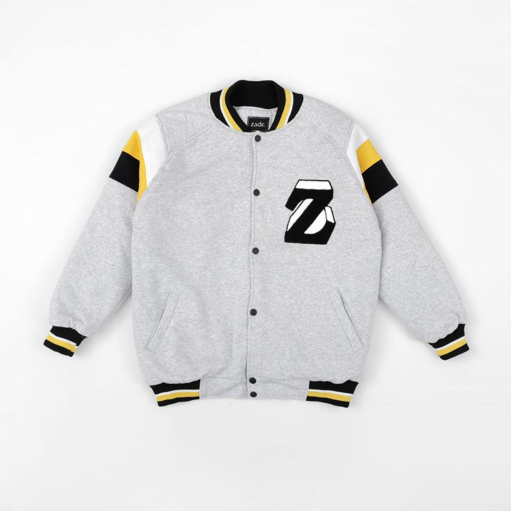 Salvio Hexia Varsity Jacket Grey Zade