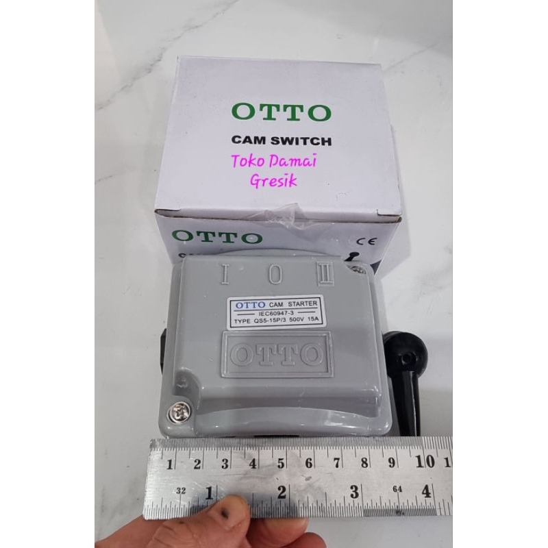 Otto Cam switch handle 3 phase QS5-15P GA &amp; GZ 15A. Change over switch. Ohm saklar