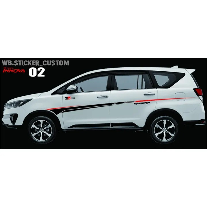 0391 Cutting Stiker mobil toyota kijang innova stiker mobil innova cutting stiker list mobil innova