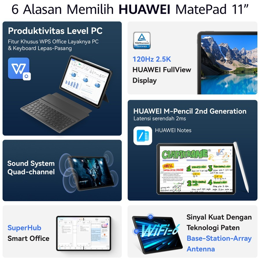 Huawei Matepad 11 R 2023 120Hz 2.5K FullView Display 6/128GB Original