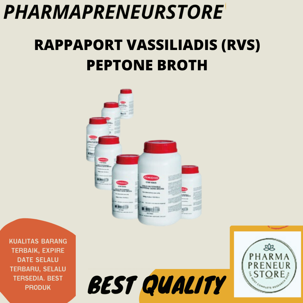 RAPPAPORT VASSILIADIS (RVS) PEPTONE BROTH 500 GRAM OXOID BEST QUALITY