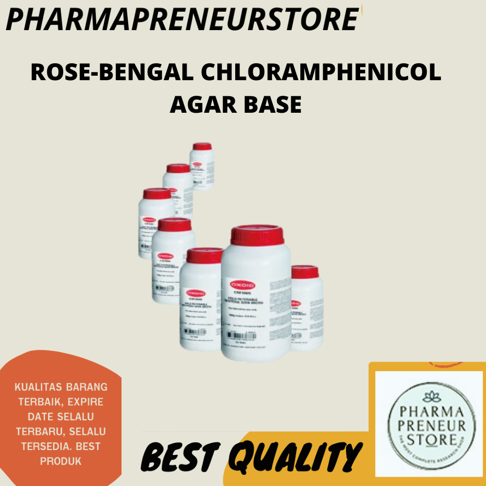 ROSE-BENGAL CHLORAMPHENICOL AGAR BASE 500 GRAM OXOID BEST QUALITY