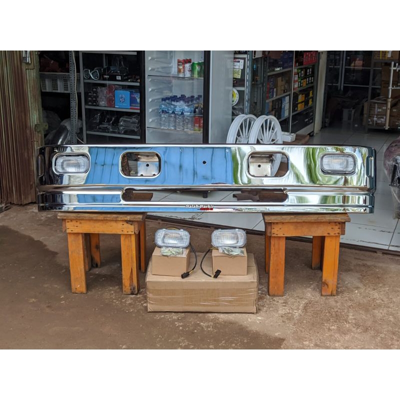 bemper truk krom  pnp isuzu nhr nkr55 elf macan bemper truk krom variasi truk dan aaksesoris truk