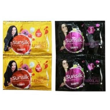 [PER RENCENG] * NCC * Sunsilk Shampo Rambut Halus dan Lembut Shampoo Sampo Saset - Kemasan Sachet