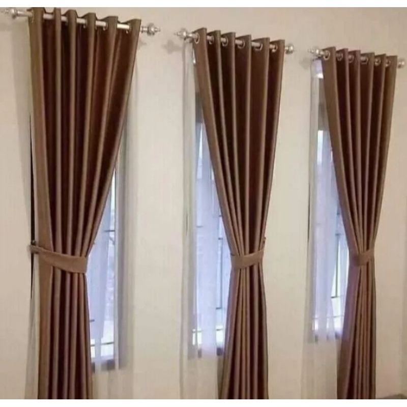 Gorden blackout polos /Gorden jendela pintu /Gorden smokring