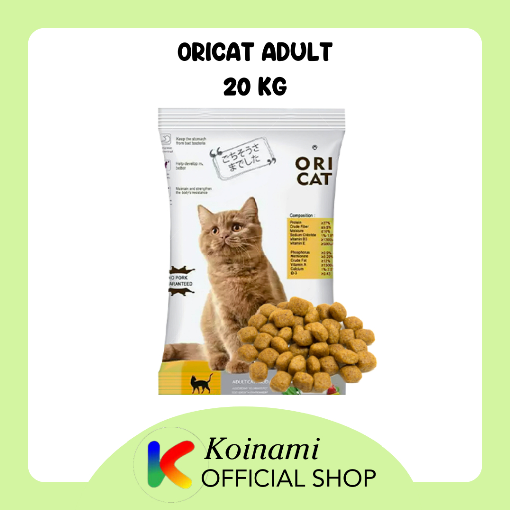 ORICAT ADULT 20 KG / MAKANAN KUCING ORI CAT