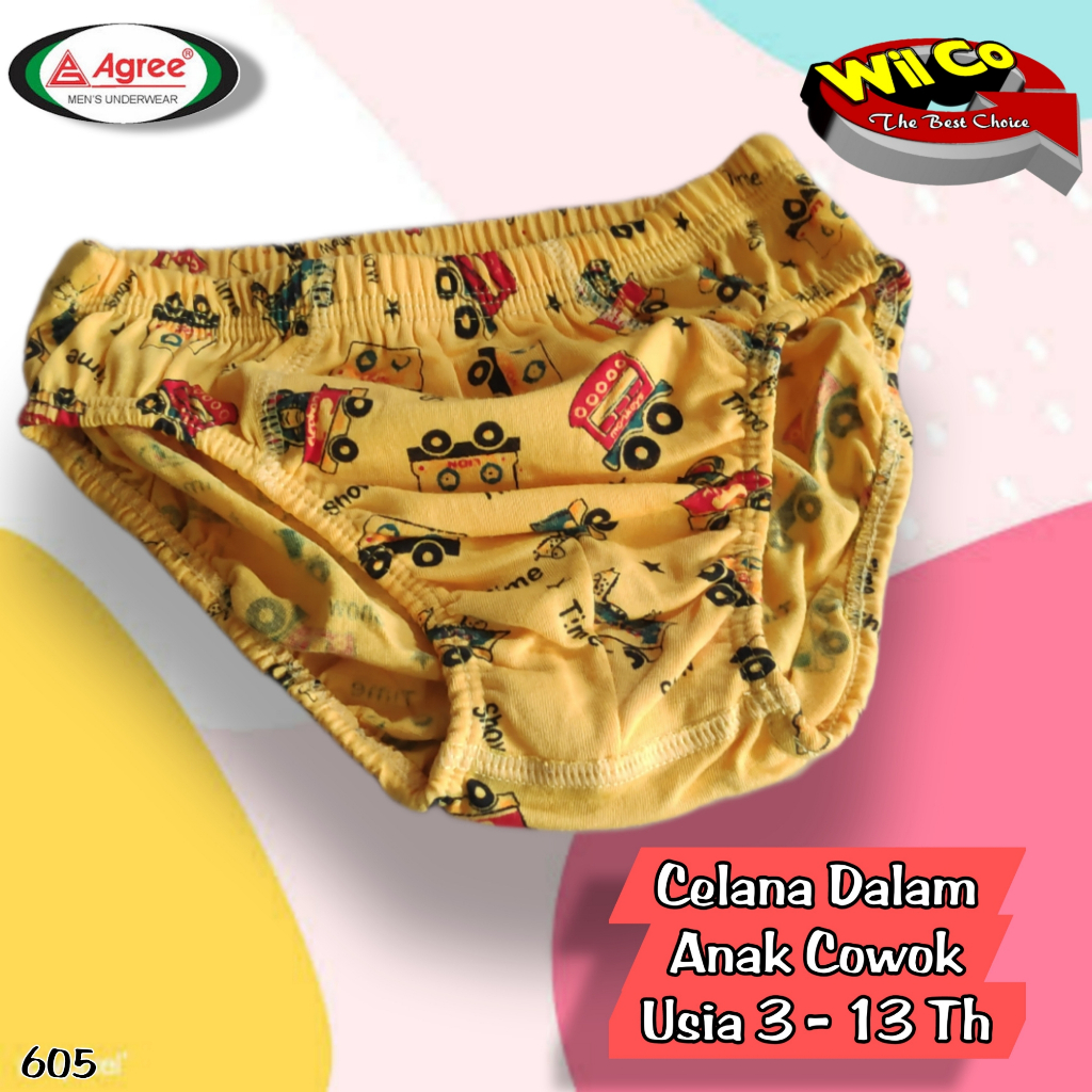 K605T - (Harga 3 Pcs) CELANA DALAM ANAK PAKAIAN DALAM ANAK COWOK TAFT KIDS SIZE M - XXL USIA 3-13 TH