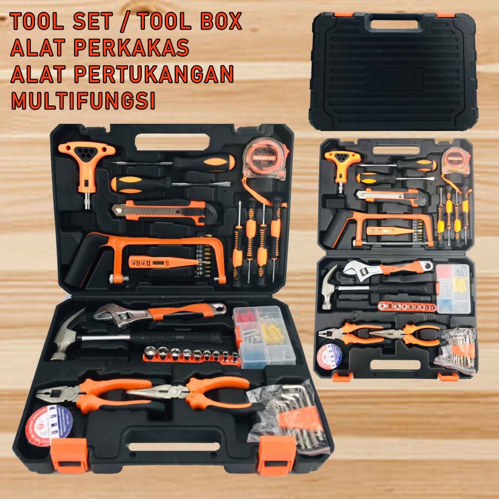 Tool Box / Perkakas Tukang / Alat pertukangan Multifungsi / Tool 1 Set