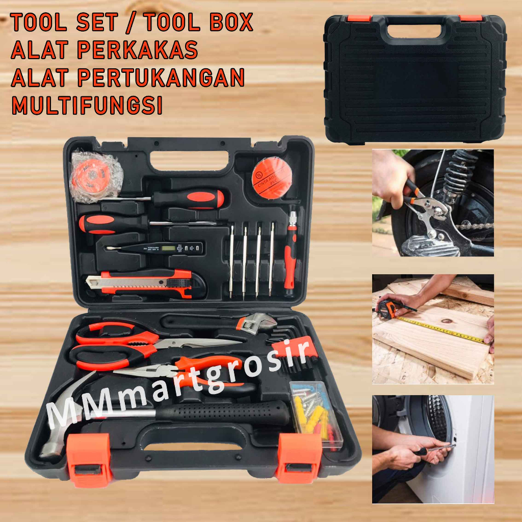 Tool Box / Perkakas Tukang / Alat Pertukangan Sedang / Tool 1 Set