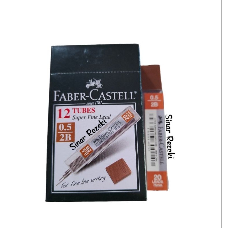 1 Tube = 20 buah!! Isi pensil mekanik faber castell/refill pensil mekanik/isi pensil mekanik