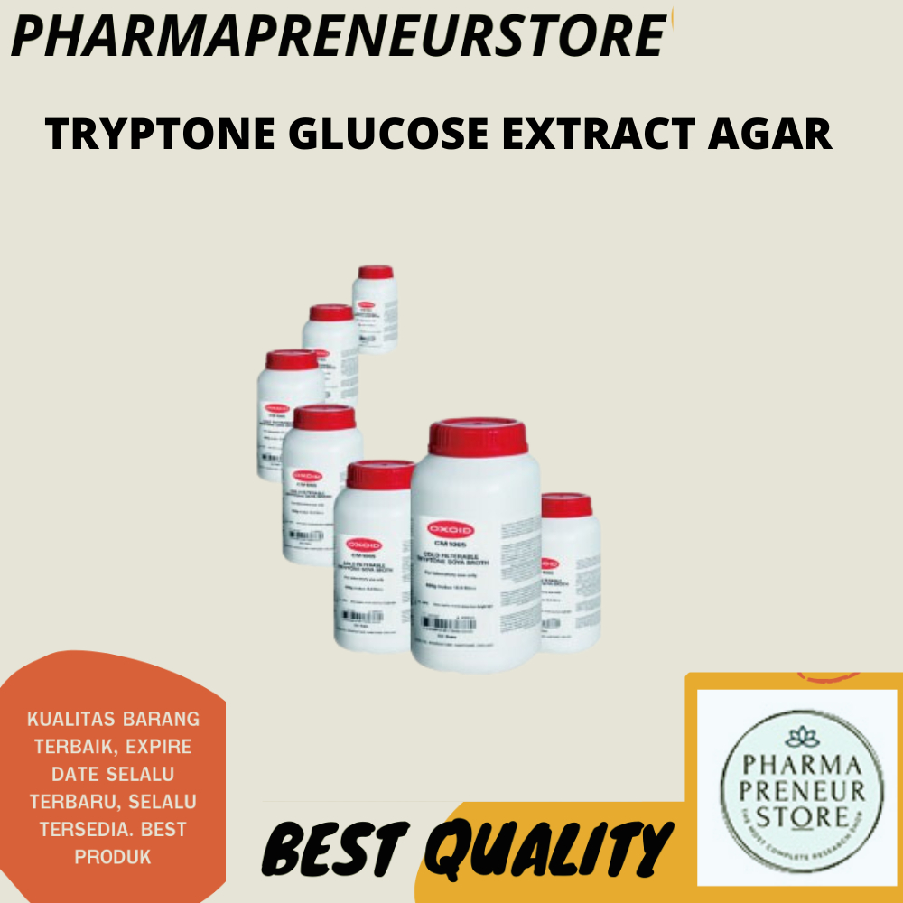 TRYPTONE GLUCOSE EXTRACT AGAR 500 GRAM OXOID BEST QUALITY