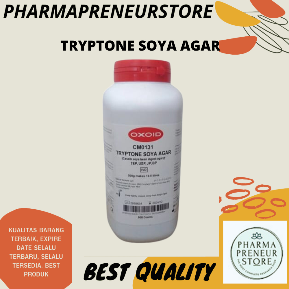 TRYPTONE SOYA AGAR 500 GRAM OXOID BEST QUALITY