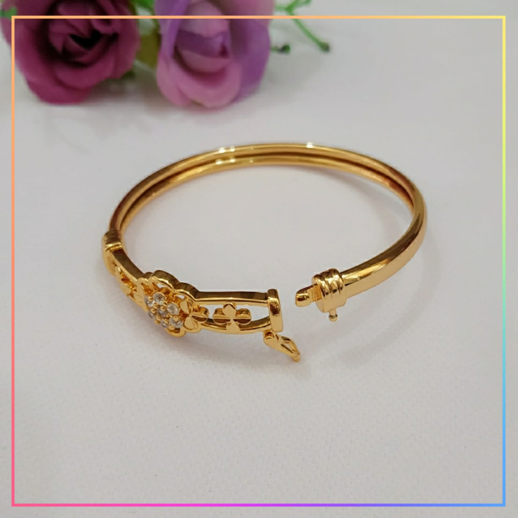 Gelang xuping gelang anak bangle bunga perhiasan lapis emas gold GA 016