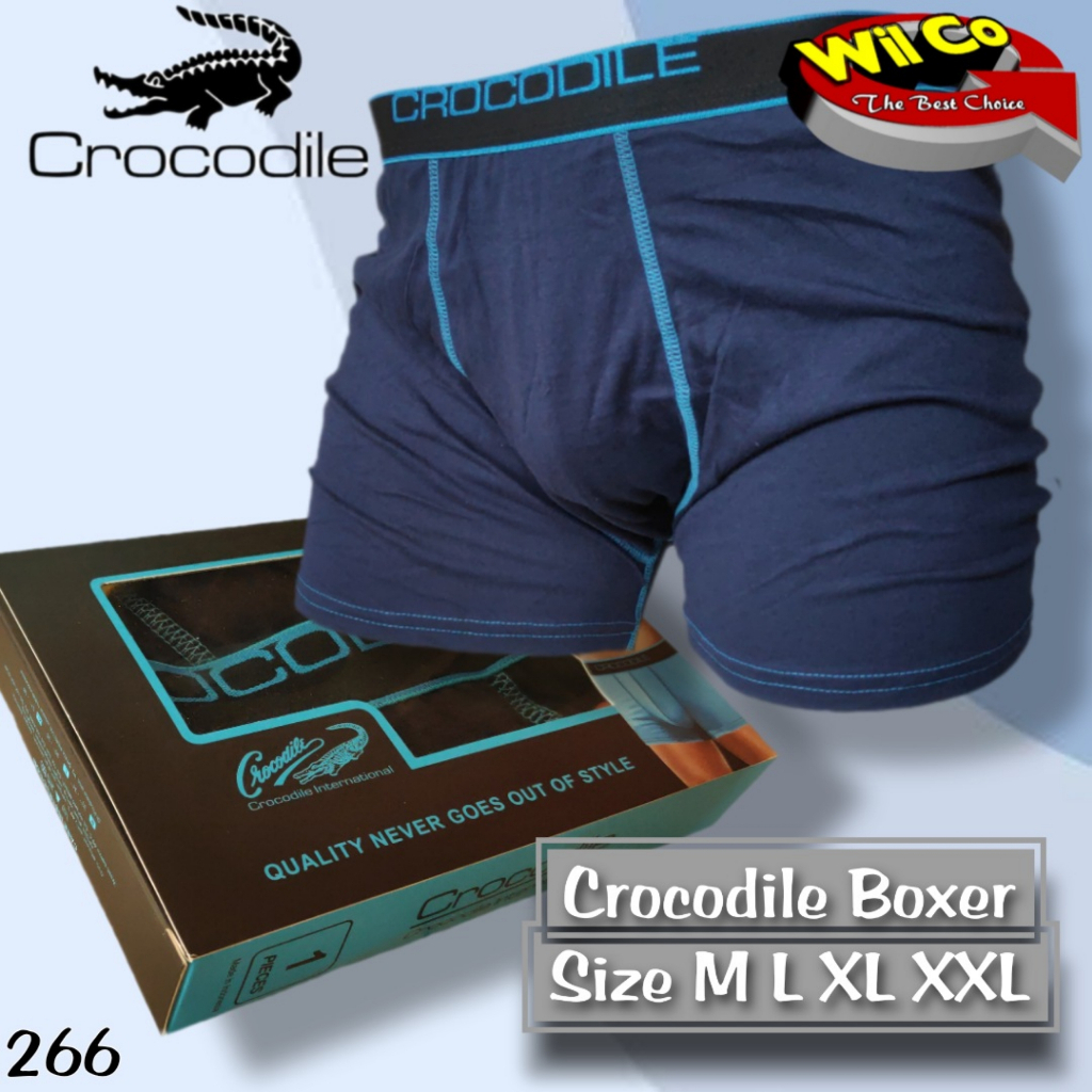 K266 - [1 BOX ISI 1Pcs] CELANA DALAM PRIA CD [BOXER] PRIA PAKAIAN DALAM PRIA CROCODILE SIZE S - XXL