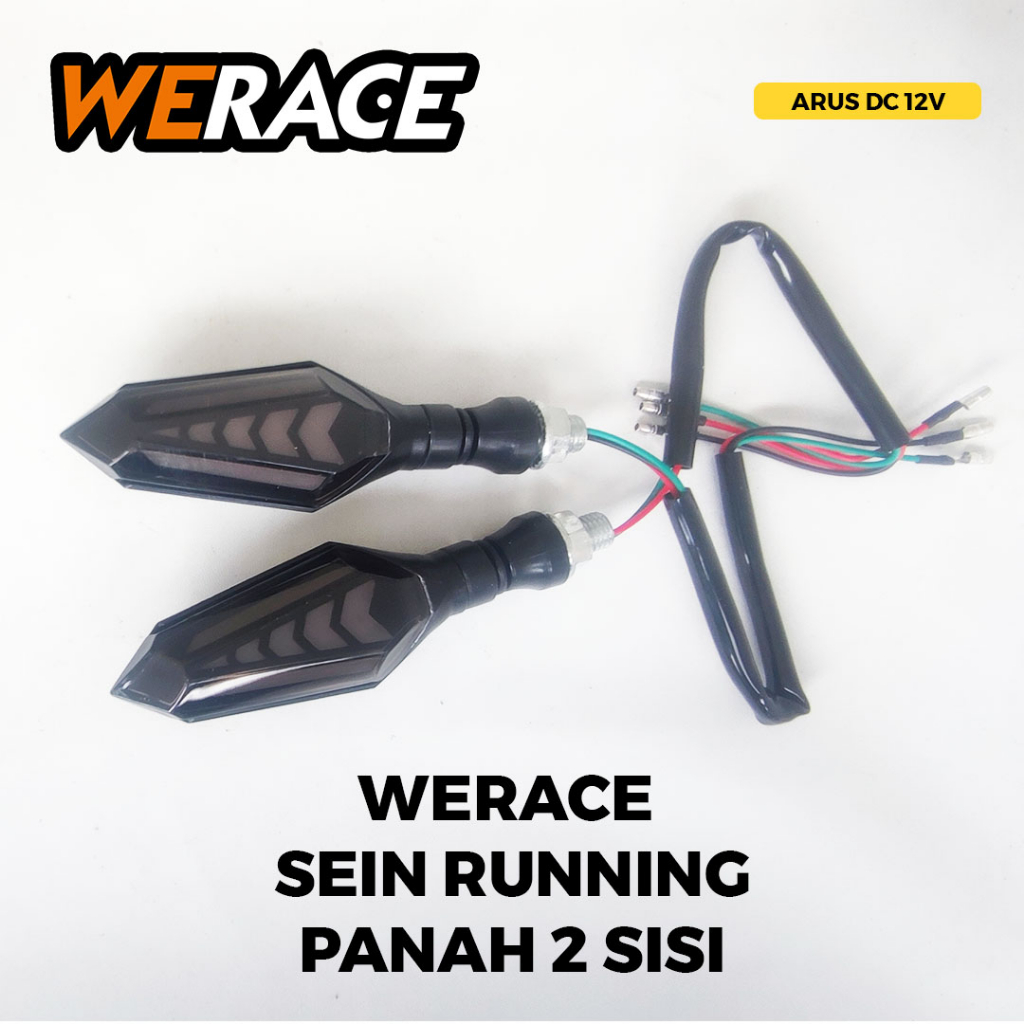 [WERACE] LED SEN RUNNING PANAH 2 SISI HARGA 1 SET (SEPASANG)