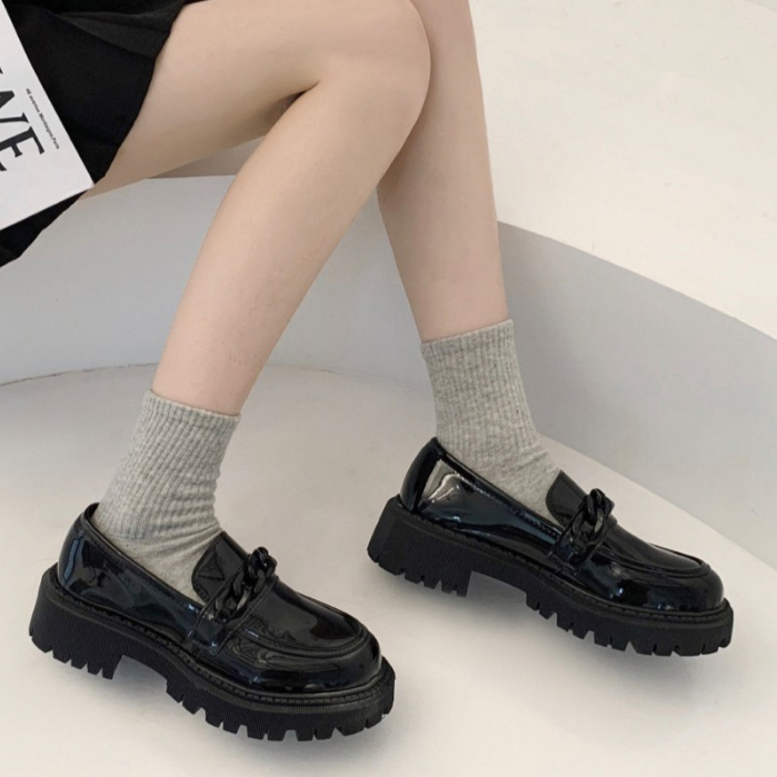 AVANCEID 1916 Sepatu Sneakers Boots Wanita Kerja Docmart Hitam Import