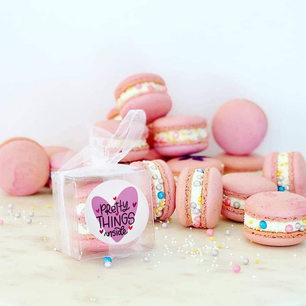 1 ROLL [ISI 500PCS] Sticker Label Thank You 2.5 CM Stiker Dekorasi Segel Kemasan Makanan Tulisan Thankyou Ty For Your Order I Stiker Karakter Packing Kue Pretty Things Inside Terimakasih Terima Kasih