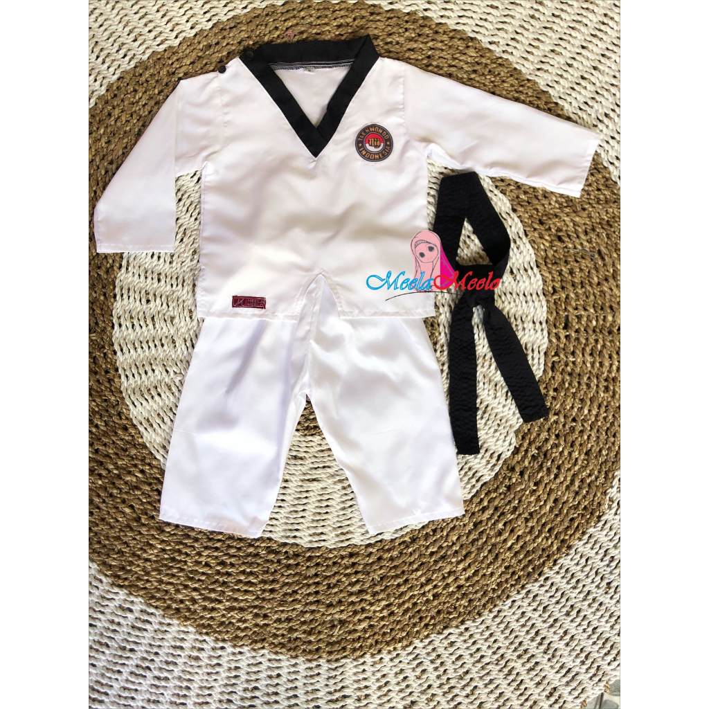 Baju Taekwondo 1 Steel Baju Bela Diri Anak Original Baju Dobok Kostum Taekwondo Photoshoot Newborn