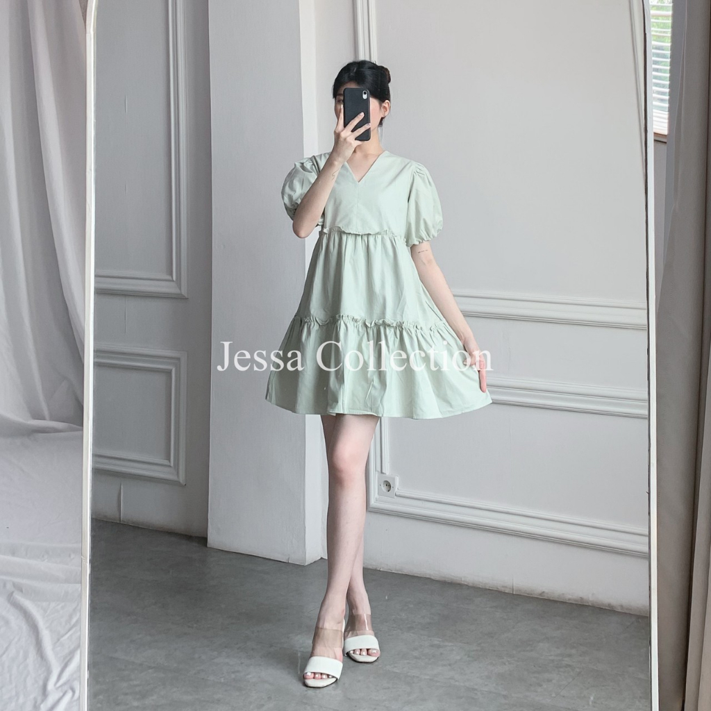 Premium Kimm Ruffle Dress TH 587 COTTON