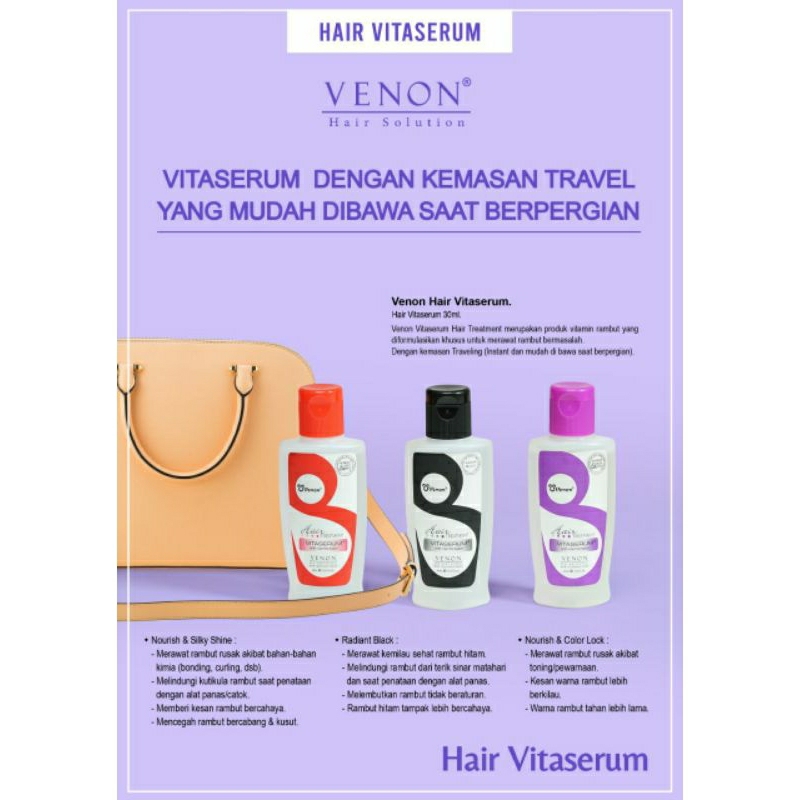 Venon vita serum with vitamin E, A, C fusiun series 30ml SATUAN