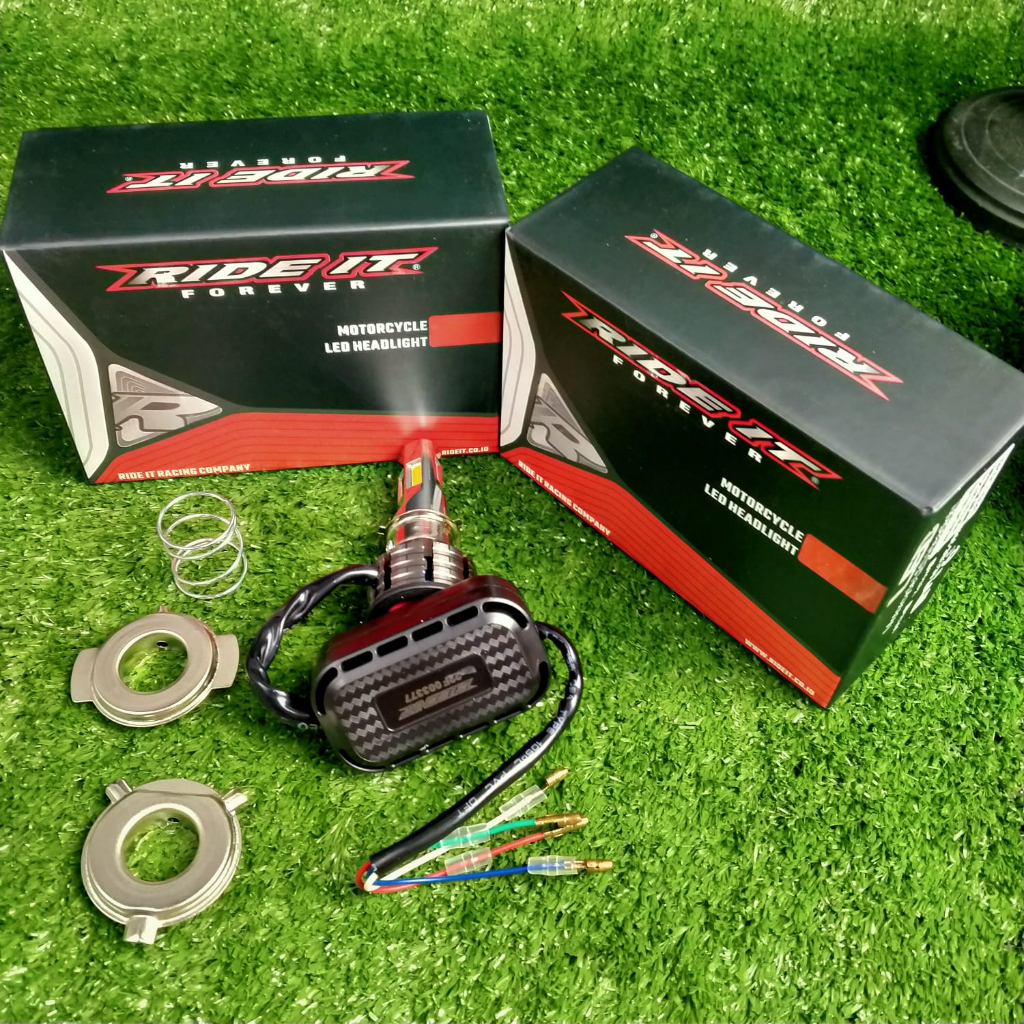 Bohlam DOP LED Lampu Depan kipas 90 LED 4 Sisi 80 W LED 4 MATA AC DC Ride it BEAT VARIO