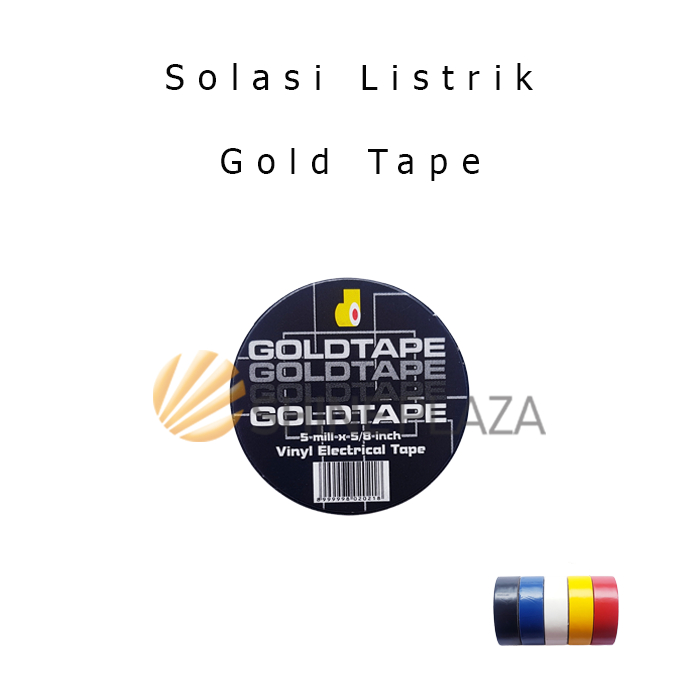 

Gold Tape Solasi Isolasi Solatip Listrik Kabel PVC Goldtape 15mm