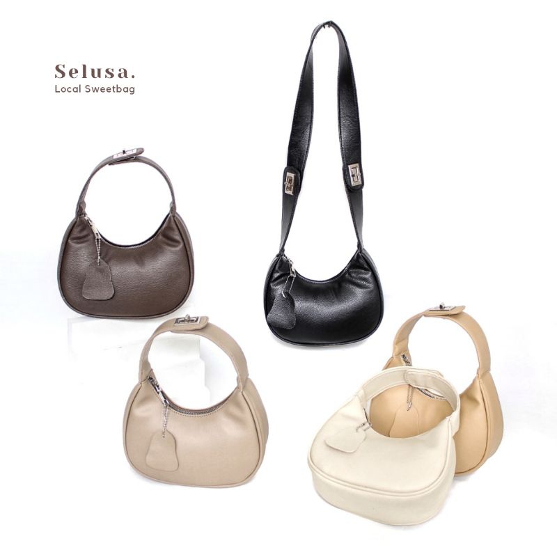 SELUSA ELLENA BAG Leather Premium | Tas Jinjing Shoulderbag Wanita