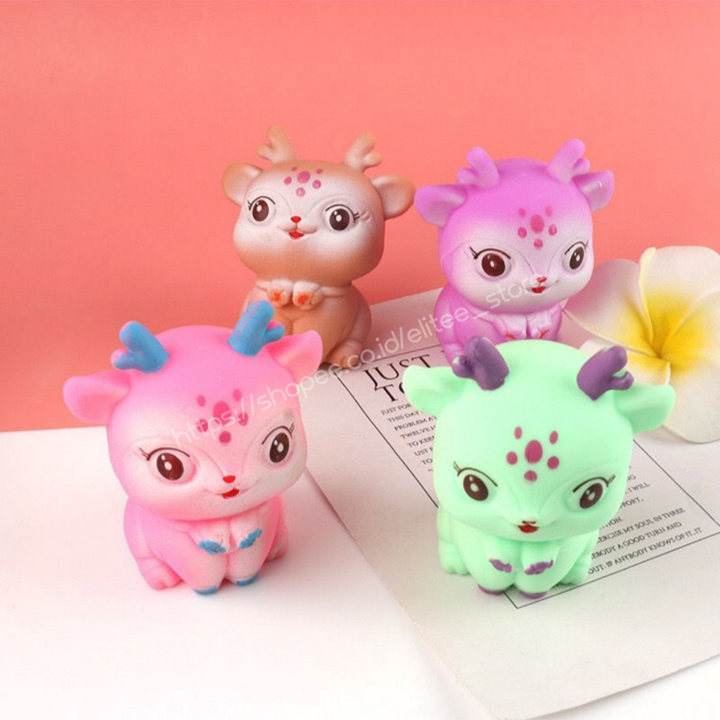 ELITEE Mainan Squishy Rusa LED terbaru Mainan Squishy Pencet anti stress viral / Mainan Pop It Led YOYO