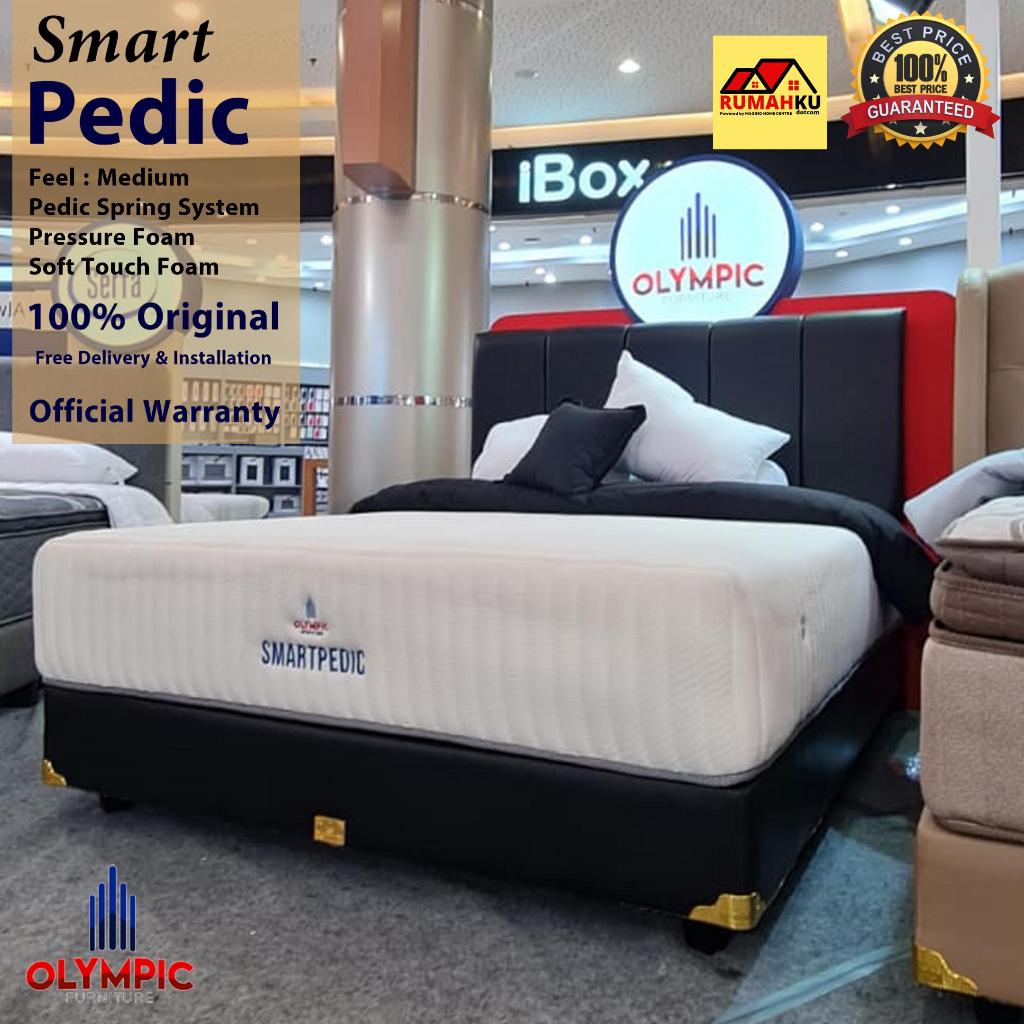 KASUR SPRINGBED OLYMPIC - MATRAS KASUR - SMART PEDIC - OLYMPIC