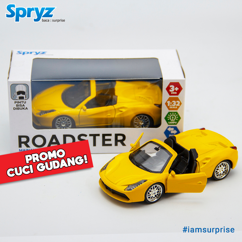 Spryz Roadster Diecast Mobil Skala 1:32 - Seri 2