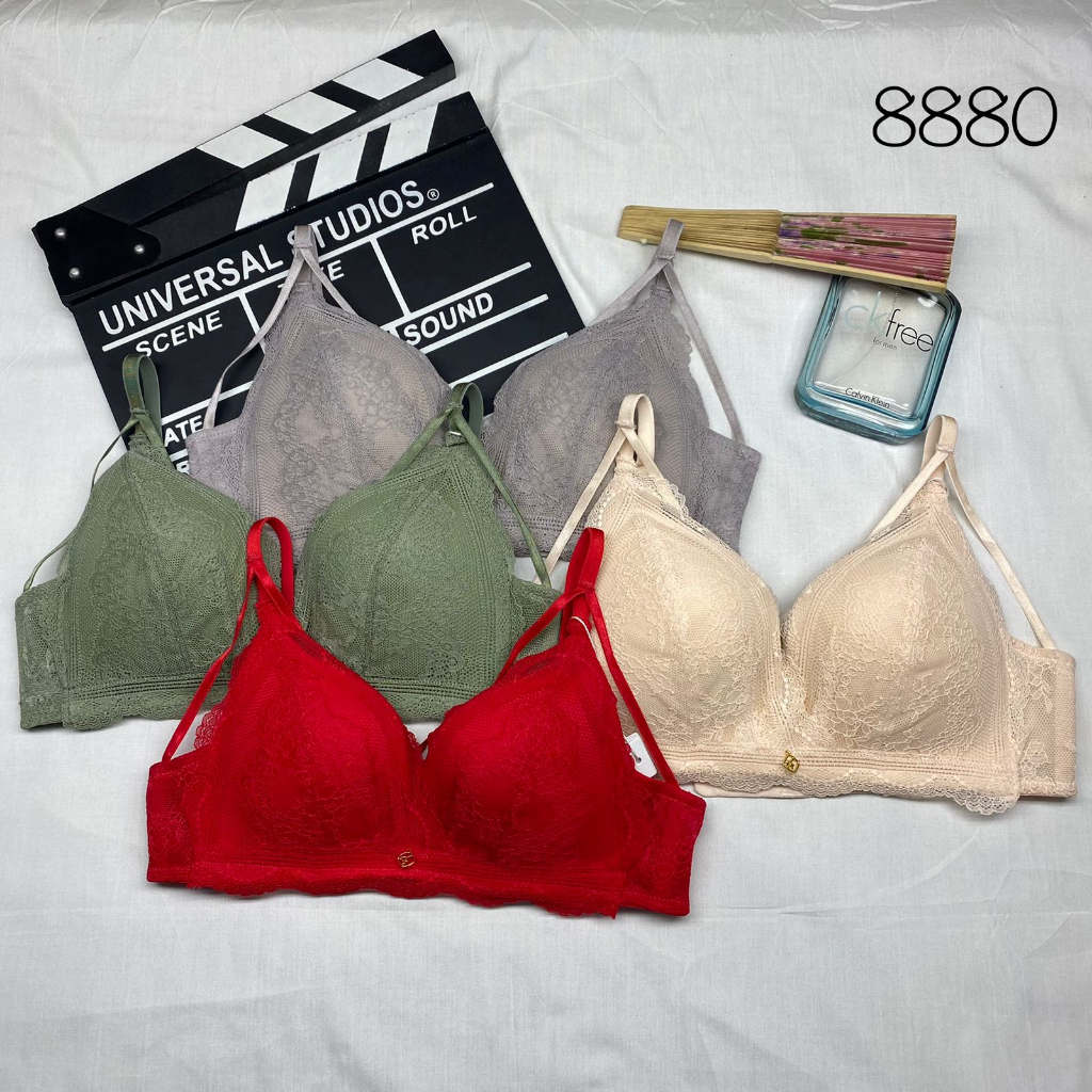 BRA / BH WANITA 8880 TANPA KAWAT SIZE 32-38 KAIT 3 PAKAIAN DALAM WANITA IMPORT