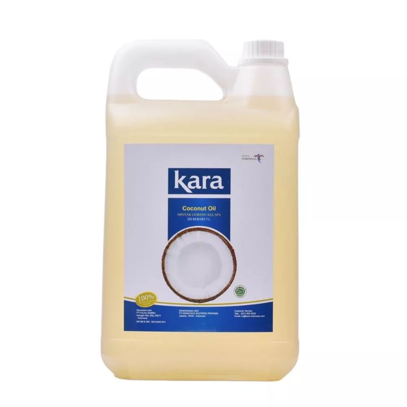 KARA DELFICO Coconut Fry Oil Minyak goreng Kelapa Sehat 5 L Halal