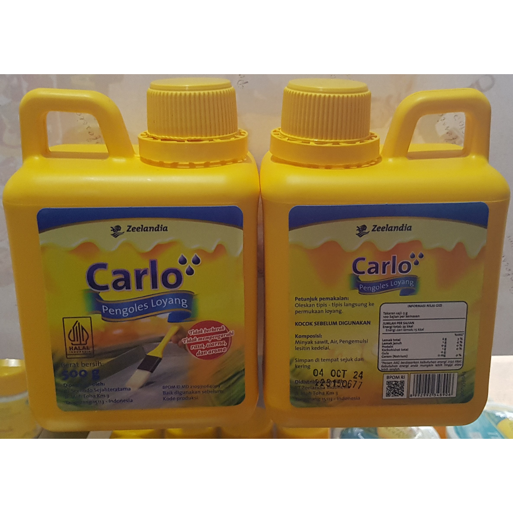 

Pengoles Loyang Anti Lengket Carlo Zeelandia 500 gram