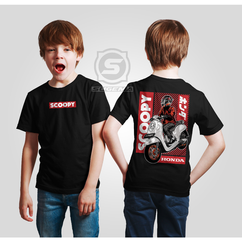 Kaos Honda Scoopy Anak - Kaos Anak Honda Scoopy