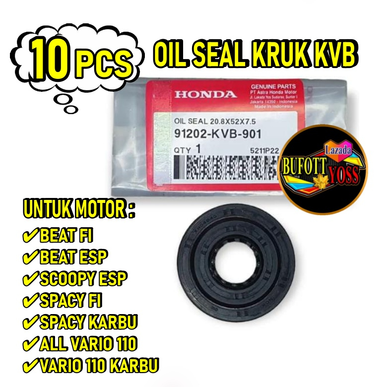 ( GROSIR 10 SET ) Seal Kruk As Beat Fi Beat Esp oil Seal Kruk KVB Scoopy Esp Spacy Fi Spacy Karbu Al