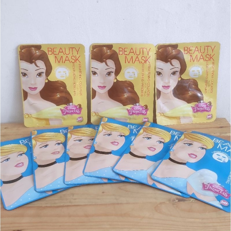 Masker Wajah Beauty Mask Disney Princess Brightening Collagen 20g (Exp 2025)