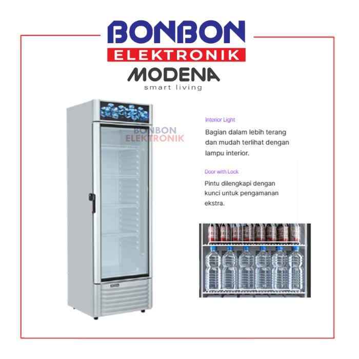 Modena Showcase Cooler 300 Liter SC 1303 / SC1303 Freezer Minuman