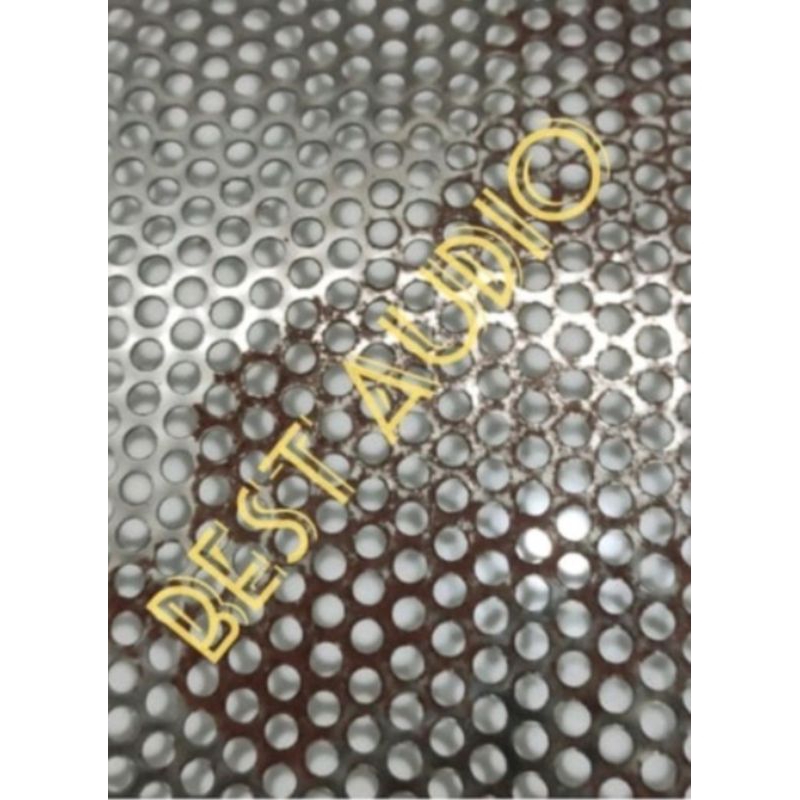 Ram grill tutup speaker besi sound system ukuran 50x120cm