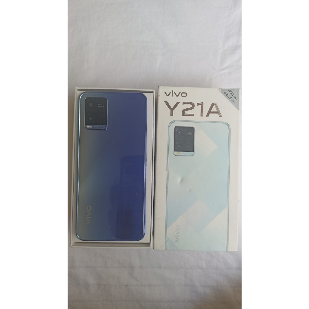 Vivo Y21A Ram 4/64 gb second bekas fullset garansi