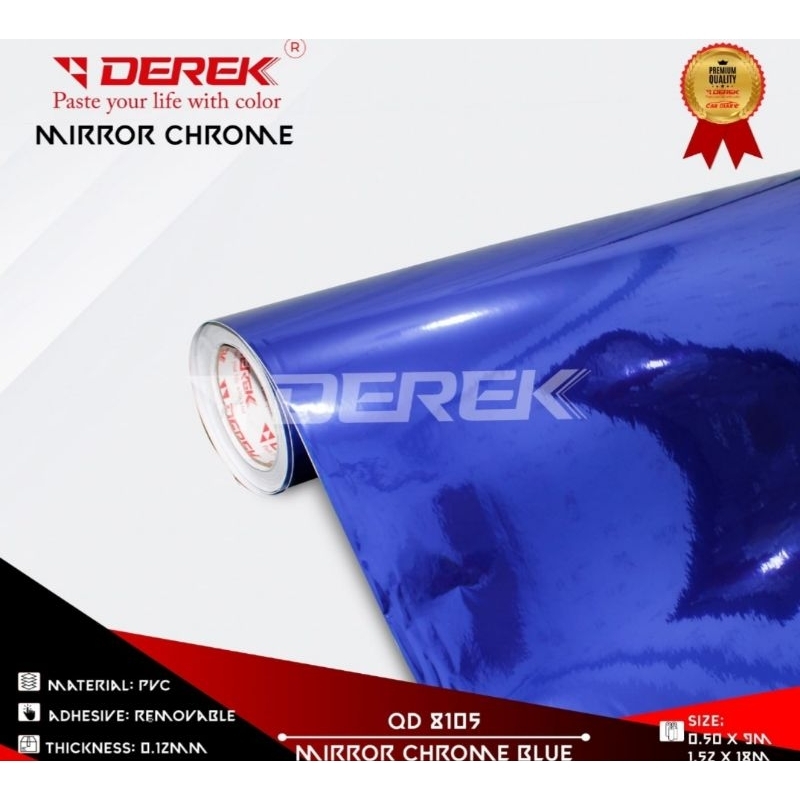 skotlet miror chrome lentur biru