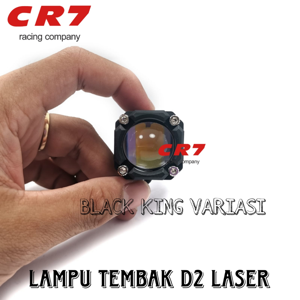 Lampu Tembak SQL 1 Mata Lampu Tembak Laser LED D2 Mini Kotak 2 Warna High Low Putih Kuning Waterpoof Lampu Sql CR7 Plus Senja