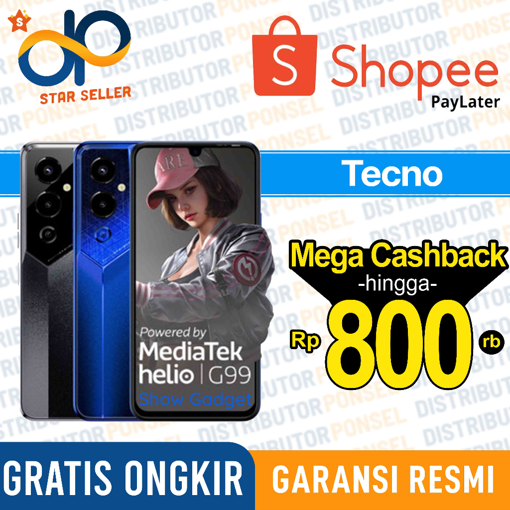 Tecno Pova 4 Pro NFC 8GB+256GB - 8GB+128GB Garansi Resmi Techno Pova 4 Pro Pova 4 8 GB 256 GB 8 GB 128 GB